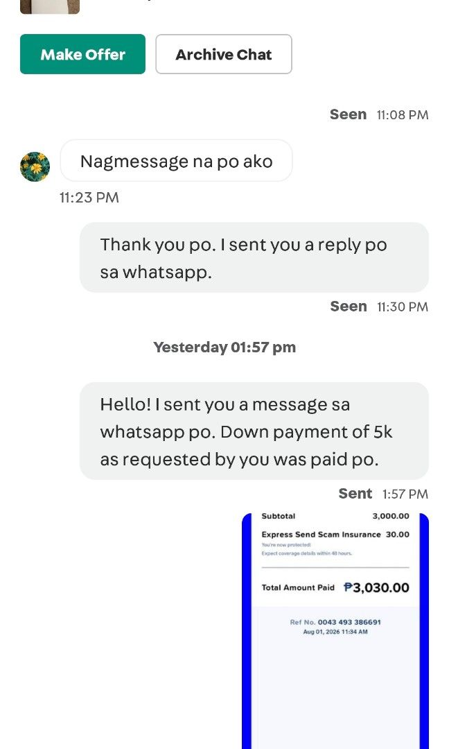 SCAMMER‼️ (Category: Announcements) located in Manila. Submitted by jamallows (Listing ID 1453283664, Image 3). Description: All fake ID and total ignored me after payment..
