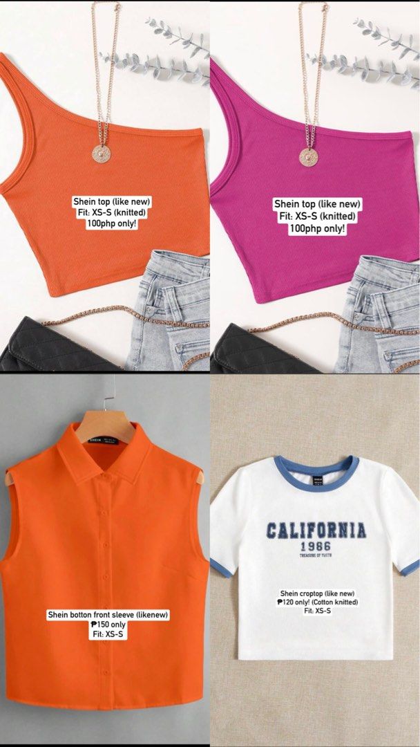 Shein Coords/Top/Dress (Category: Sets or Coordinates) located in Mabalacat. Submitted by wiselion-6e06 (Listing ID 1453246703, Image 2). Description: Selling preloved&brandnew tops/dress Pampanga location Prices already attached❤️ Payment 1st :)).