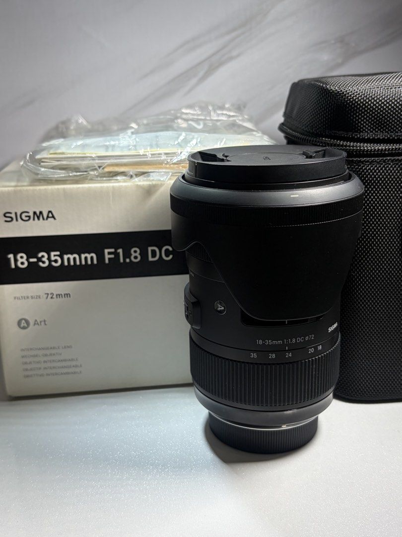 Sigma art 18-35mm 1.8 (Category: Lens & Kits) located in Manila. Submitted by gadgetcentral (Listing ID 1453401572, Image 1). Description: FOR SALE ‼️ sigma art lens 18-35mm 1.8 (Nikon mount ) PHP 20,000 Condition:🔥 ✅Clean glass ✅Autofocus working ✅Manual focus working ✅Aperture working ✅good as new Inclusions: ➡️ Lens 18-35mm ➡️ Lens cap ➡️ Rear cap ➡️ Lens hood ➡️ box 📍location Gadget Central Upper-ground Farmers plaza cubao Qc Front of Jolli