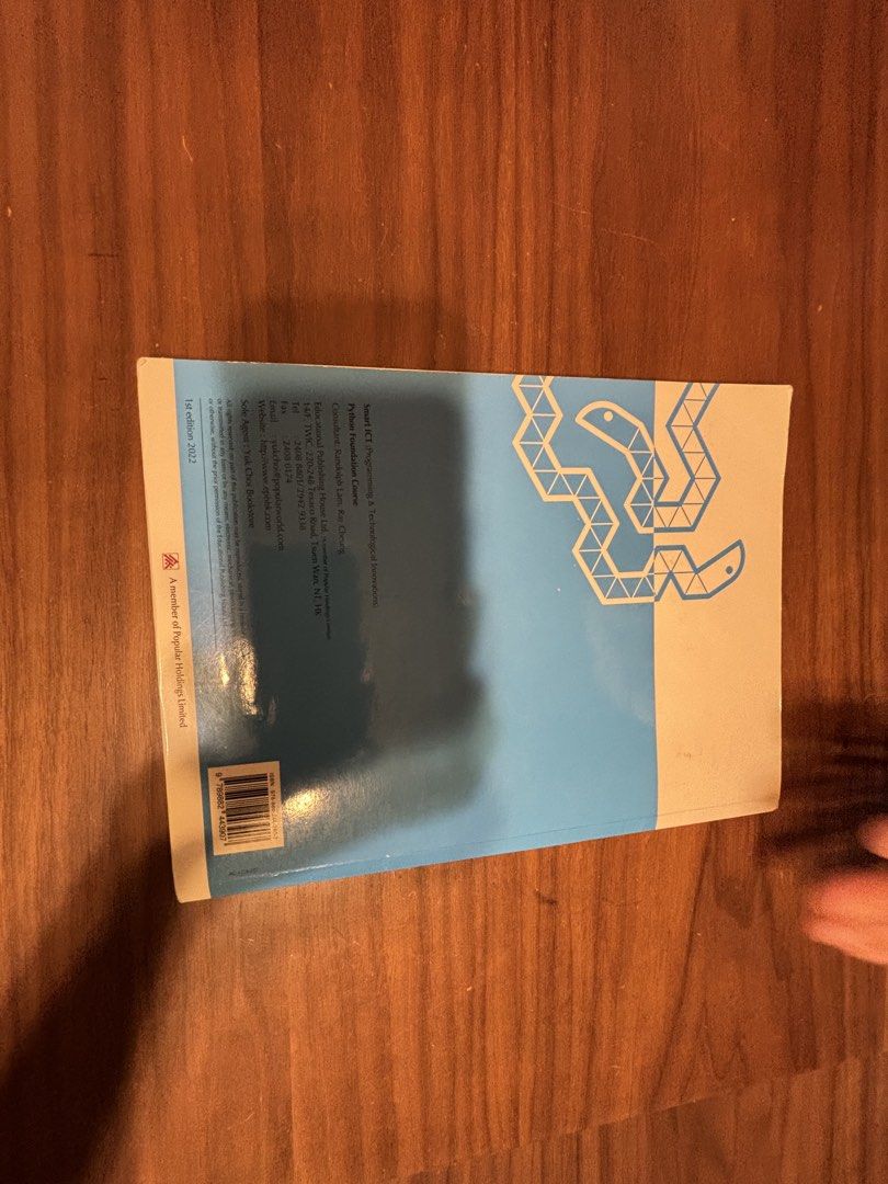Smart ICT ( Python Foundation Course ) （分類：教科書）位於 Hong Kong。 由 happy_vvv 提交（商品編號 1453398565，圖片 2）。簡介： 99 % new $30 。