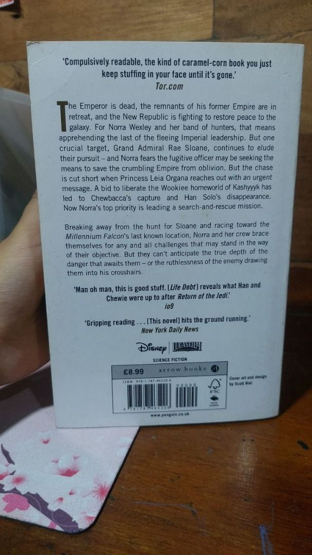 Star Wars Life Debt: Aftermath by Chuck Wendig (Category: Storybooks) located in Bacoor. Submitted by blustall (Listing ID 1453253229, Image 2). Description: - Good Condition - Pages are foxing Payment via Gcash Shipping via Lalamove.
