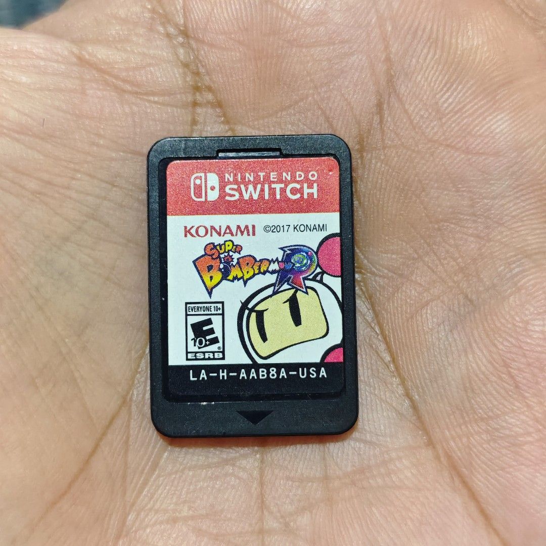 Super Bomberman R Switch Game (Category: Nintendo) located in Quezon City. Submitted by shopme_gadget30 (Listing ID 1453412813, Image 1). Description: kindly read the details first for sale fixed price good Condition tested and working Game Card only compatible to Nintendo switch usa region Shoopppppeee —,✅ can check out pm for the linnnkkk (If shoopppee check out, price is higher because of shooppppeee deduction qc area meet up: sm north shippin