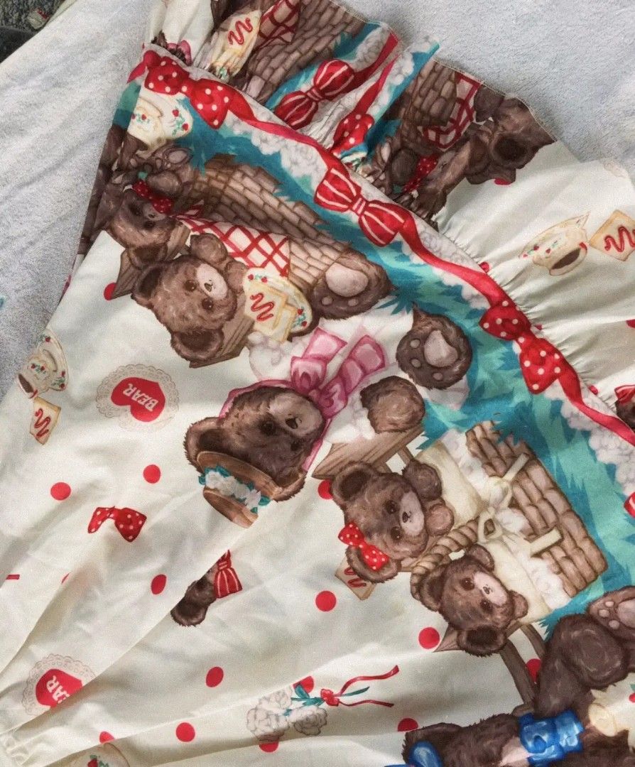Sweet lolita bear jsk (Category: Dresses) located in Zamboanga. Submitted by n.n3evera_clawset (Listing ID 1453306872, Image 3). Description: ⠀ㅤ 𓈊 ⠀ : ¨ ·.· ¨ :ㅤㅤㅤ𝅄 ﾟ ⊹ ⠀ `· .⠀ϧ᱖⠀✨Bear lolita Jsk🌷 ⠀ㅤ ୧‿̩͙ ˖︵ꕀ⠀𝄞⠀ꕀ︵˖ ̩͙‿୨ 🌼Mine: 480 (au) ✨Small-Large 🌷Smoked back 💐With waist tie No when worn No flaws.