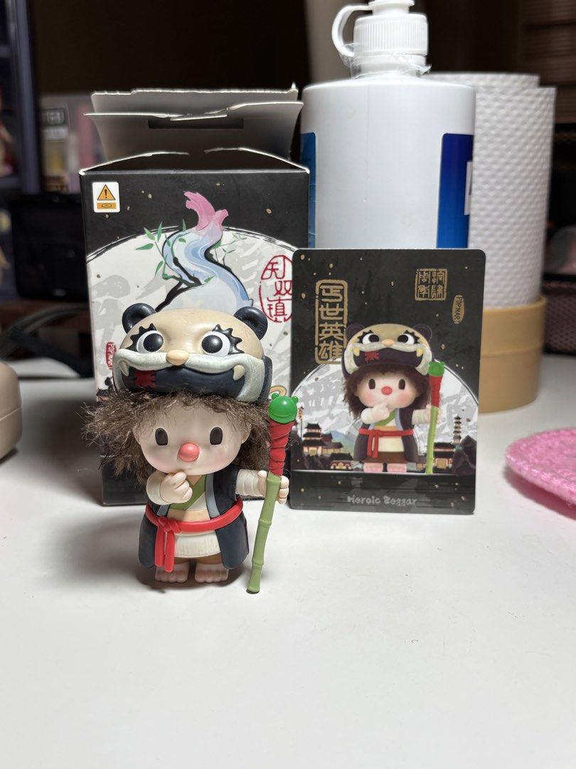 Sweetbean Heroic Beggar w Box and Card (Category: Designer & Blind Box Toys) located in Manila. Submitted by inigosoriano (Listing ID 1453321369, Image 1). Description: From the Popmart Matchless 14th Anniversary Series.