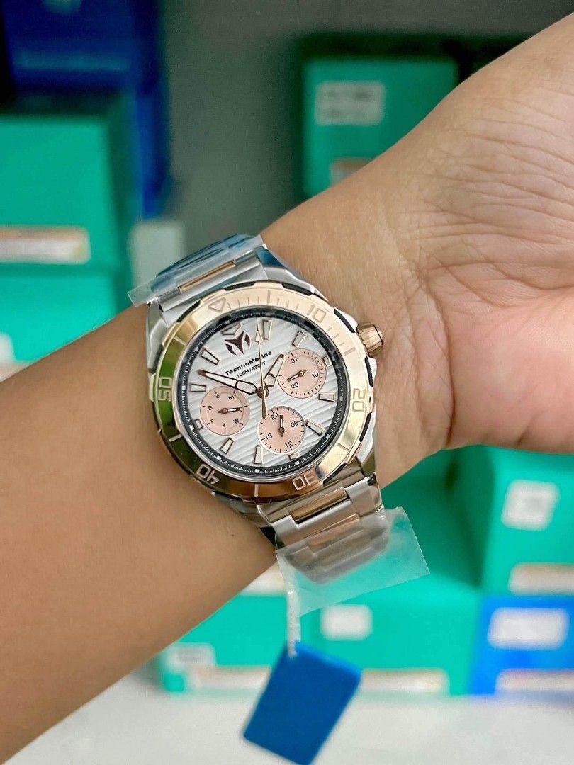 TechnoMarine (Category: Women's Watches) located in Toledo. Submitted by sissyoriginalstuff (Listing ID 1453357371, Image 3). Description: ‼️ Best Seller Restock-MUSt Have‼️ Techno TM-725053 Seven Seas 36mm diameter, women. P8,499+ Sf ✅All Onhand - Direct Supplier here 💜 ✅Guaranteed all items are AUTHENTIC/ORIGINAL/US BOUGHT ✅Moneyback Guaranteed if proven fake Disclaimer : We are not affiliated with any of the brands featured in this page..