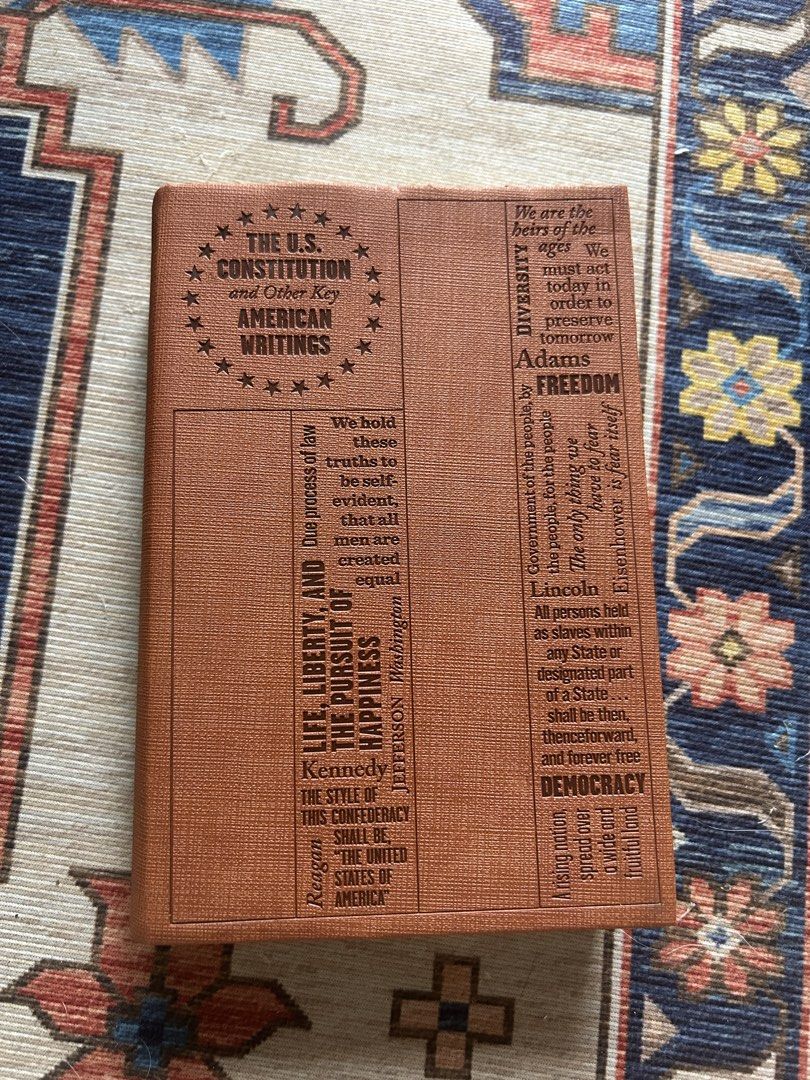The U.S. Constitution and American Writings Book (Category: Textbooks) located in Paranaque City. Submitted by svrdr (Listing ID 1453312810, Image 1). Description: The U.S. Constitution and American Writings — a single-volume collection of the foundational documents of the United States. A handy anthology that gathers the core texts of the American founding into one book — great to read, keep for reference, or give as a gift. What's inside: - The