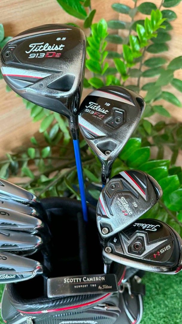 Titleist AP2 Forged Men's RH Golf Set (Category: Golf) located in Rizal. Submitted by delrosariojennilyn16-36720 (Listing ID 1453372688, Image 3). Description: Titleist AP2 Forged Men's RH Golf Set Included in the set: Titleist Ap2 irons: 4,5,6,7,8,9,P - Steel shaft S Flex Titleis Vokey SM5 wedge 56⁰ Titleis 913F wood 5 18⁰ - Tour Ad shaft S flec Titleist 913H hybrid 19⁰ - Diamana shaft R flex Titleist 915H hybrid 15 - NS pro S flex Titlest 913D²
