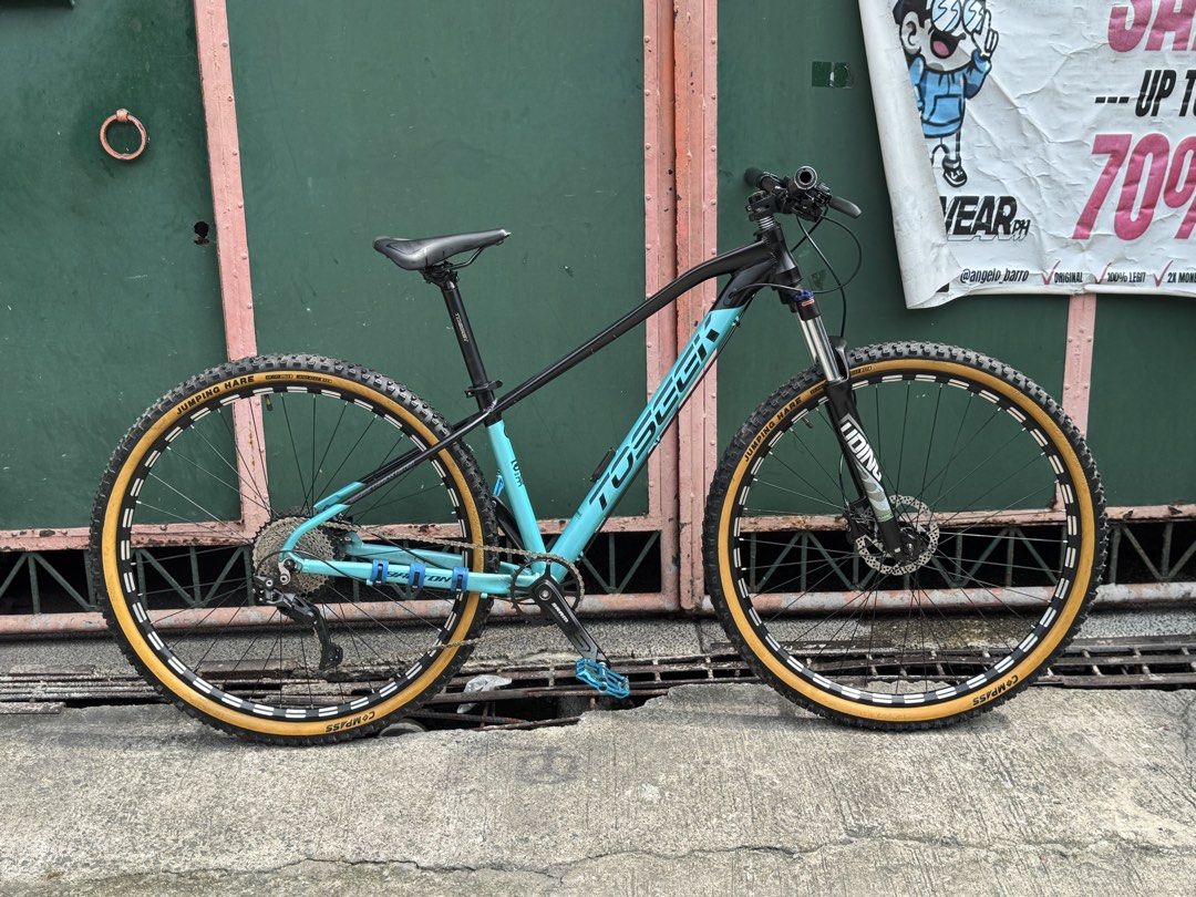 TOSEEK Mountain Bike (Category: Bicycles) located in Valenzuela. Submitted by shoewear_ph (Listing ID 1453426699, Image 1). Description: ‼️FOR SALE‼️ ₱15k only negotiable wag lang barat Toseek mountain bike Toseek 30.5 frame jumping hare Stock toseek shock with lock in/ lock out Sram crank 34t Sram bottom bracket 10 speed sram cogs Deore 10 speed rd Shimano chain Inspeed sealed bearing pedals Toseek stock seat Toseek stock seat post Truvativ shor