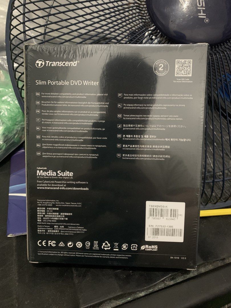 Transcend Slim Portable Dvd Writer (Category: Office & Business Technology) located in Tanza. Submitted by markng16 (Listing ID 1453369753, Image 2). Description: Sealed, never used.