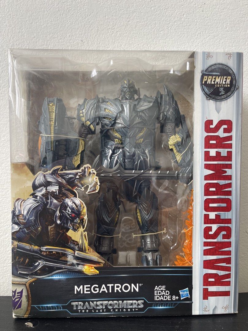 Transformers The Last Knight Premier Edition Megatron Action Figure (Category: Figurines & Statues) located in Manaoag. Submitted by albertoadele (Listing ID 1453310409, Image 1). Description: - Transformers The Last Knight Premier Edition Megatron action figure - Authentic movie figure - Brand new, sealed in original packaging - LEADER Class.