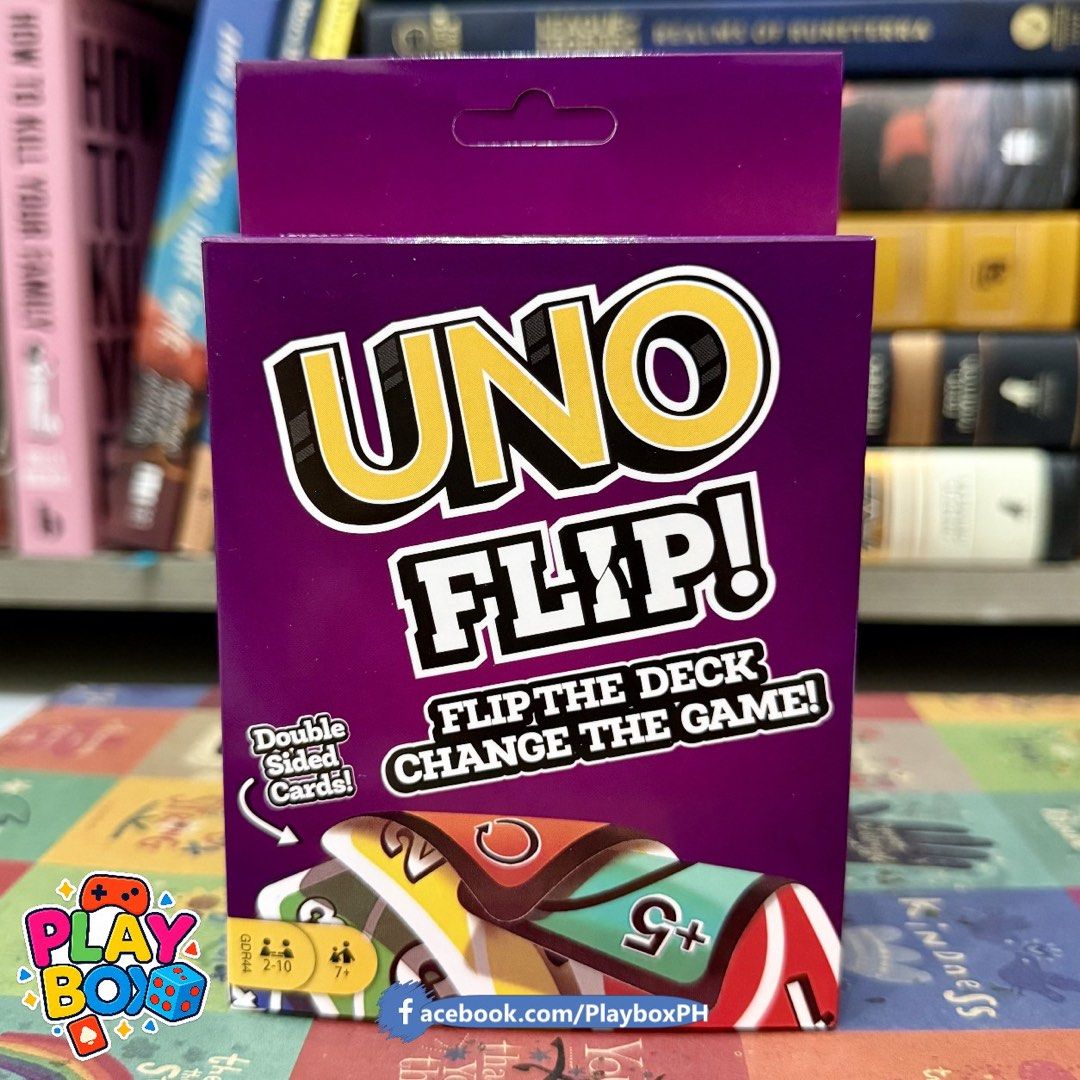 UNO Flip! Card Game (Category: Board Games & Puzzles) located in Quezon City. Submitted by playboxph (Listing ID 1453242955, Image 1). Description: .