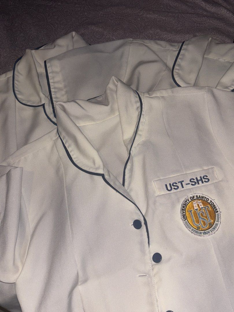 UST SHS UNIFORM TYPE A & B (Category: Shirts) located in Manila. Submitted by alqspreshus (Listing ID 1453368324, Image 1). Description: 3 Type A blouse (SIZE XS) - ₱1,300 including pants (some buttons from each 2 uniforms missing check photos) 2 Type B set (SIZE SMALL) - ₱1,300 TAKE ALL (TYPE A & B) - ₱2,300 Prices can be negotiated send a DM Buyer to shoulder delivery fee Location: Sampaloc Manila.