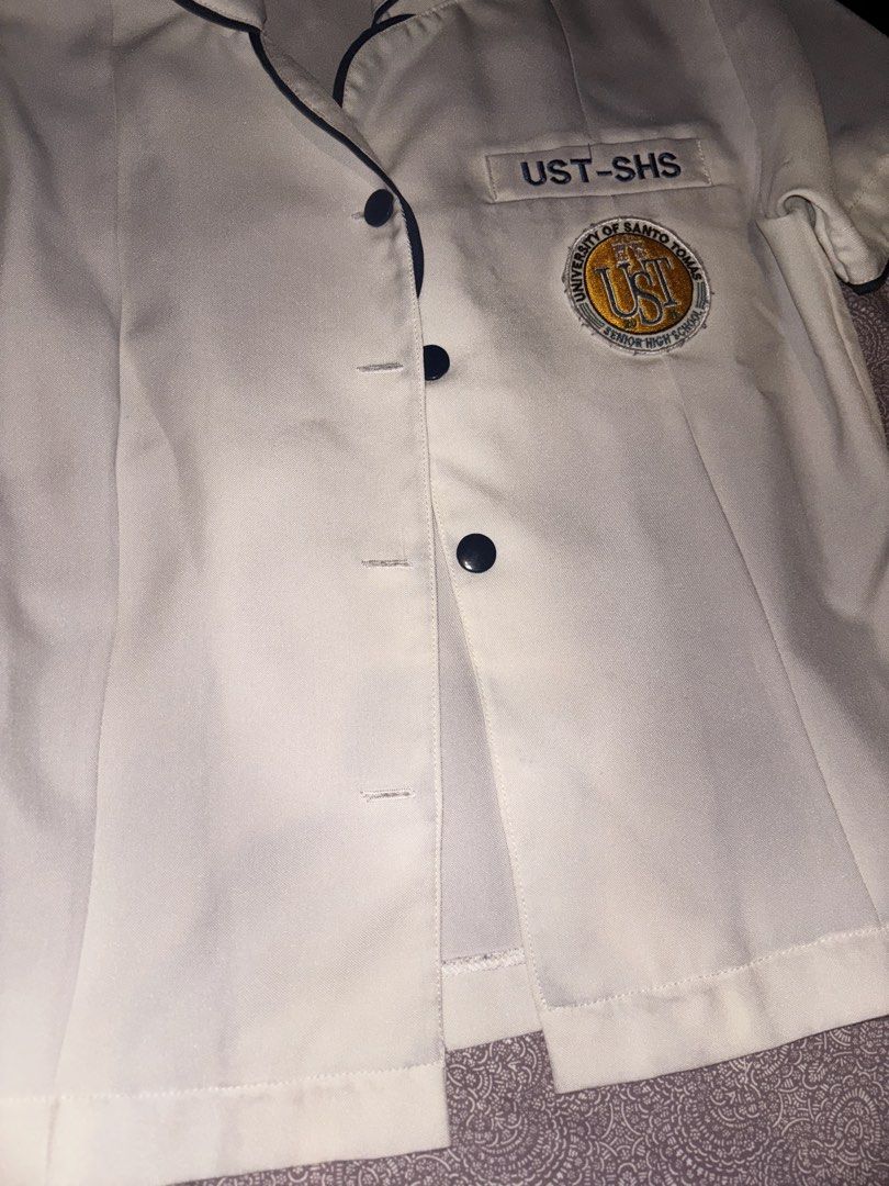 UST SHS UNIFORM TYPE A & B (Category: Shirts) located in Manila. Submitted by alqspreshus (Listing ID 1453368324, Image 2). Description: 3 Type A blouse (SIZE XS) - ₱1,300 including pants (some buttons from each 2 uniforms missing check photos) 2 Type B set (SIZE SMALL) - ₱1,300 TAKE ALL (TYPE A & B) - ₱2,300 Prices can be negotiated send a DM Buyer to shoulder delivery fee Location: Sampaloc Manila.