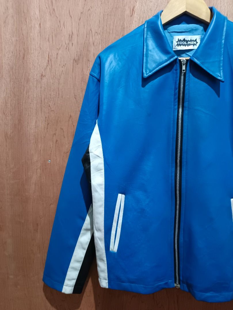 Vintage Cool men leather jacket (Category: Coats, Jackets and Outerwear) located in Davao. Submitted by plan-b (Listing ID 1453366935, Image 2). Description: size - Medium Dimes - 22x26 Stain and minor scratch at bakat sa likod See images for more details.