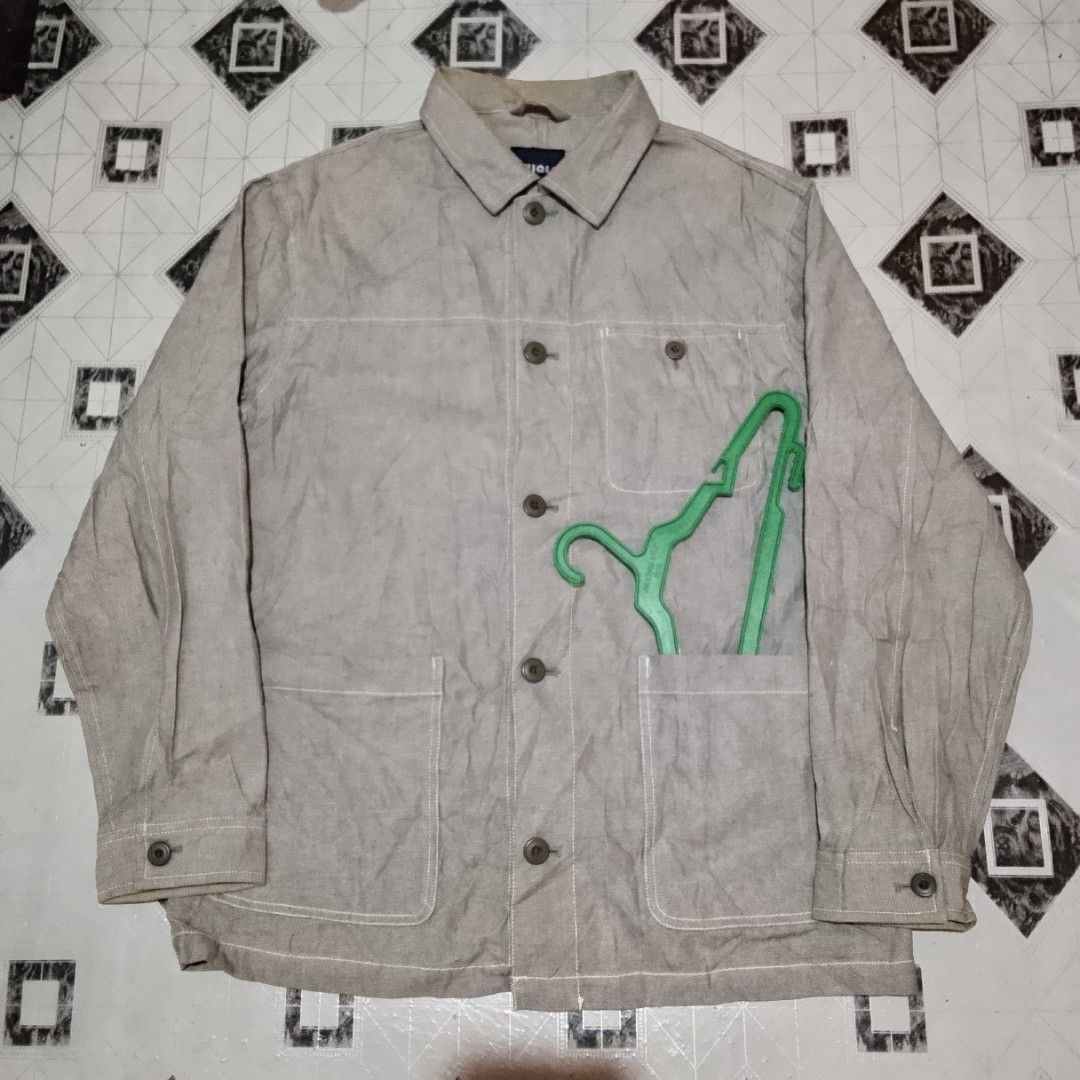 Vintage Uniqlo Heavyweight Work/Chore Jacket (Category: Coats, Jackets and Outerwear) located in Cebu City. Submitted by therudeme (Listing ID 1453392737, Image 1). Description: Vintage Uniqlo Heavyweight Work/Chore Jacket Large on Tag But fits XLarge Dimensions: 25/30 800 Shipping Fee Included.