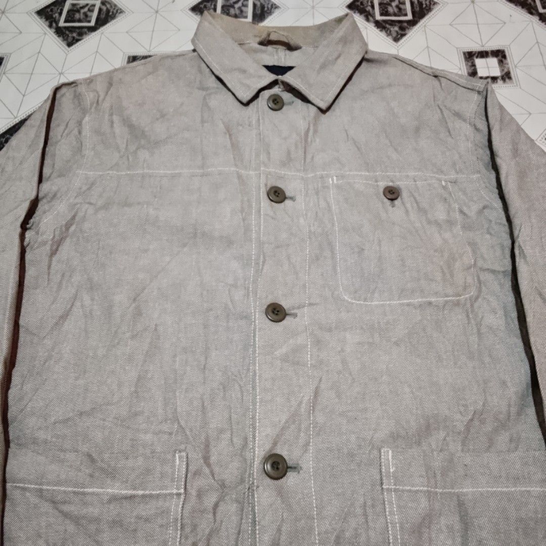 Vintage Uniqlo Heavyweight Work/Chore Jacket (Category: Coats, Jackets and Outerwear) located in Cebu City. Submitted by therudeme (Listing ID 1453392737, Image 2). Description: Vintage Uniqlo Heavyweight Work/Chore Jacket Large on Tag But fits XLarge Dimensions: 25/30 800 Shipping Fee Included.