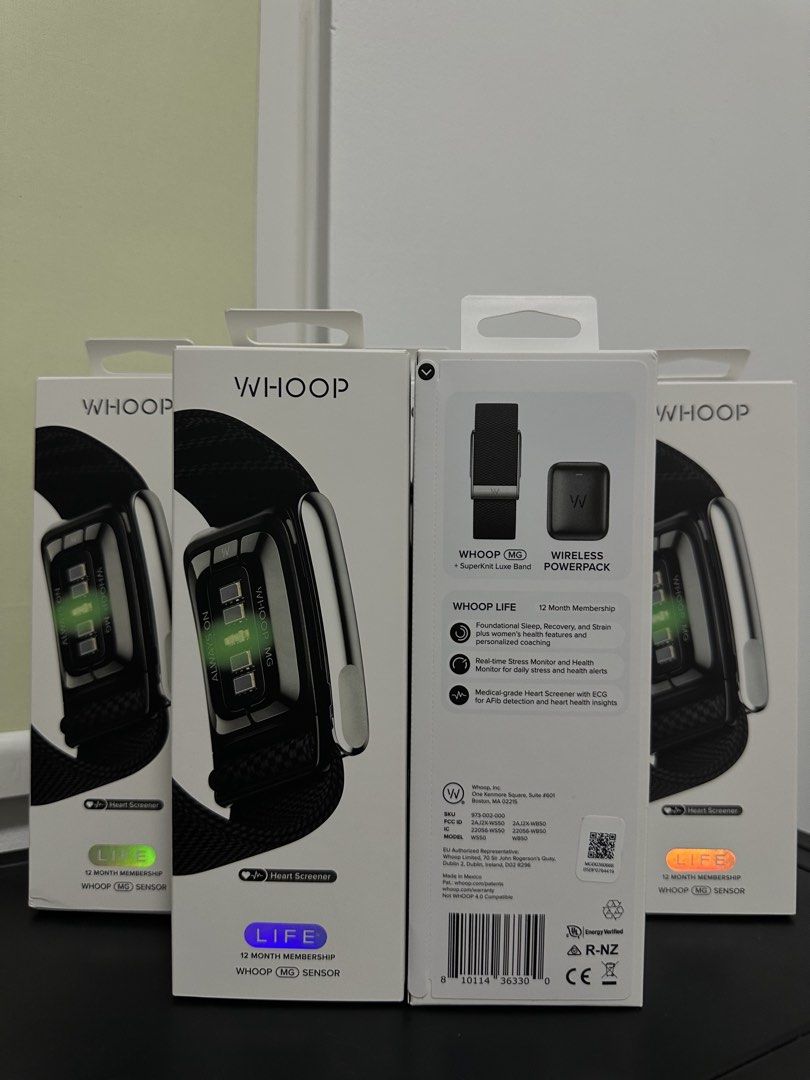 Whoop MG Life (Category: Health Monitors & Weighing Scales) located in Pasig City. Submitted by techpartnerph (Listing ID 1453269834, Image 1). Description: ALL ORIGINAL, BRAND-NEW, & SEALED 🏍️ Same day delivery: Grab/ Lalamove/ LBC COD Store pickup (waze pin): Tech Partner PH Pasig City 📍 G-10, ORTIGAS TECHNOPOINT PARKING BLDG. Julia Vargas, Pasig City. (CW Home Depot Compound) Near wall climbing area and Uncle John’s 💴 Cash on delivery same 