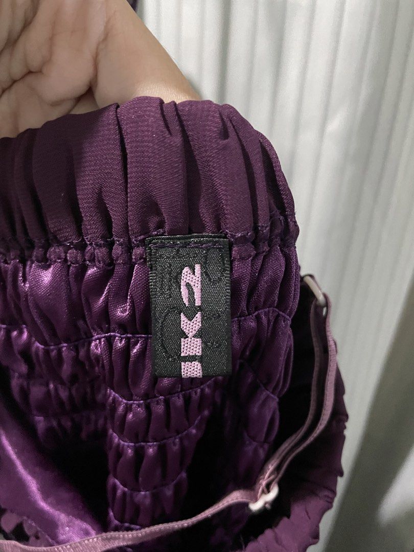 Y2k purple ruffles midi dress (Category: Dresses) located in San Carlos. Submitted by robithedog (Listing ID 1453358520, Image 3). Description: -y2k midi dress -ruffle dress -small to med -made in hongkong.