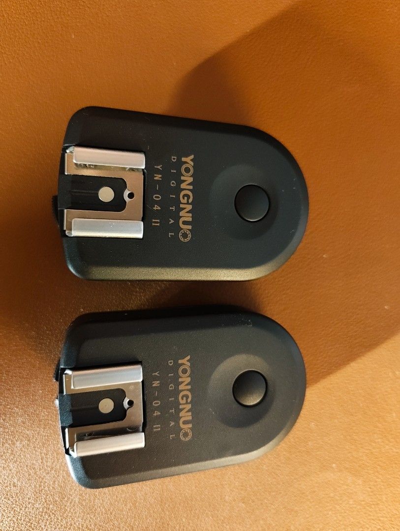 Yongnuo YN-04 II Wireless Transmitter & Receiver Set (Category: Cameras) located in Quezon City. Submitted by ps13_ (Listing ID 1453295911, Image 2). Description: Selling a Yongnuo Digital YN-04 II transmitter and receiver set. Great for off-camera flash. Standard hot shoe mounts. Tested and working..