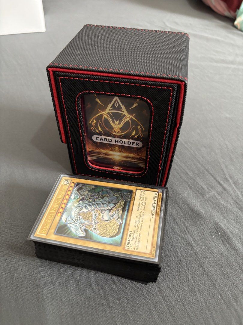 Yugioh - Kaiba’s Deck (Category: Raw Singles) located in Muntinlupa City. Submitted by laplace_transform (Listing ID 1453268356, Image 2). Description: - Tournament ready (easy to use) - With card sleeves - With card holder.