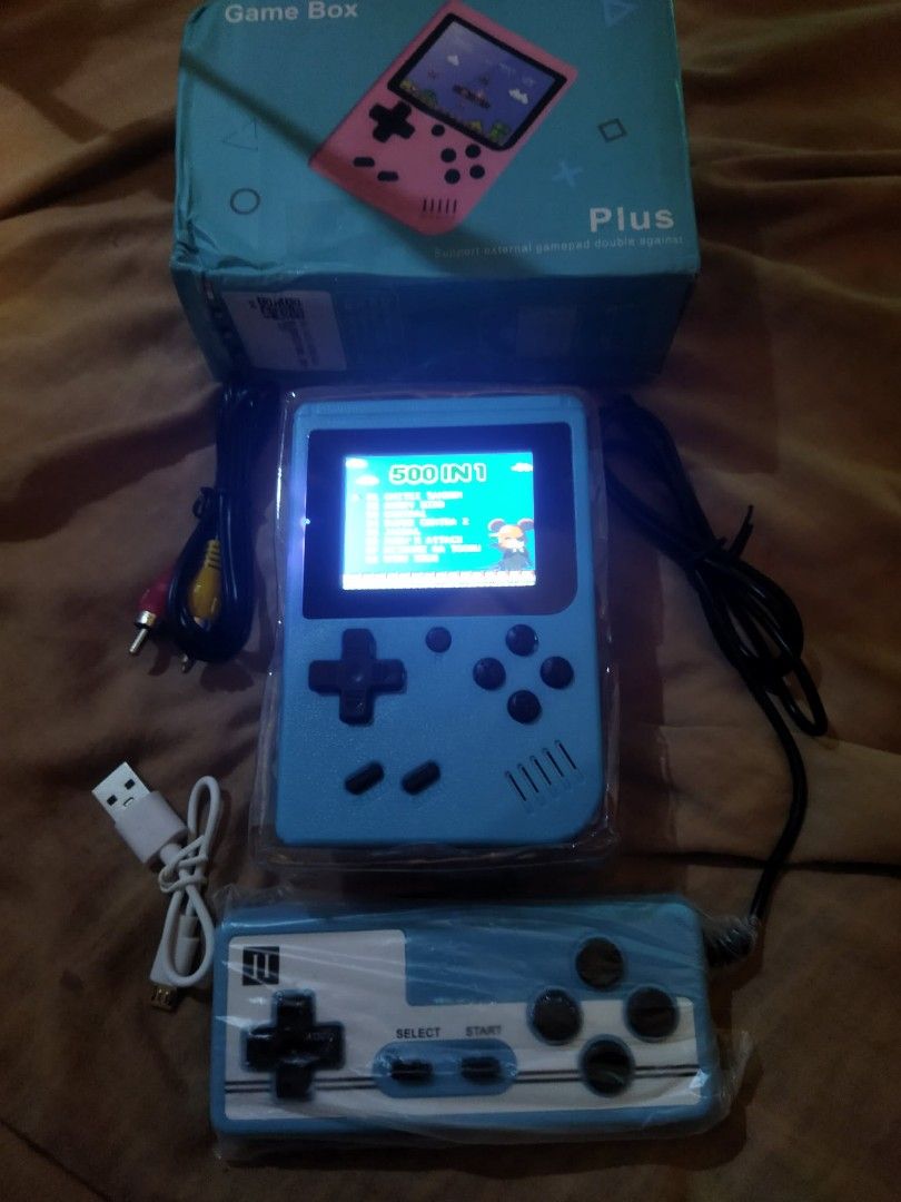 500 in 1 retro gaming handheld with 2 player function (Category: Others) located in Manila. Submitted by keendeer.6c83cc (Listing ID 1456657735, Image 1). Description: 500 in 1 retro games built in rechargeable Nes games with player 2 .