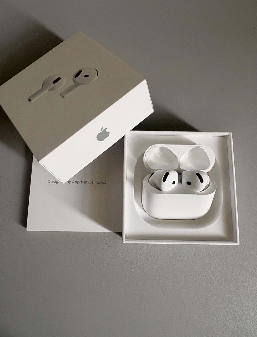 Original AirPods 4 ANC (Category: Earphones) located in Manila. Submitted by minniemonnie9 (Listing ID 1456745765, Image 1). Description: Bought last May 2026. Used only twice. Rfs: Extra AirPods. .