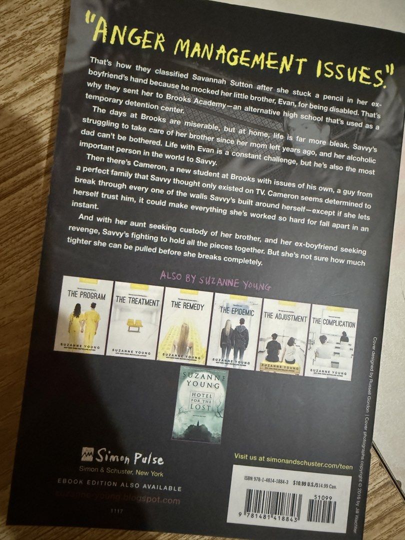 All In Pieces by Suzanne Young - The Program Series (Category: Storybooks) located in Pasig City. Submitted by mayperez13 (Listing ID 1456751624, Image 2). Description: • Themes: Anger management, family drama Slightly negotiable only if buying more than one item.