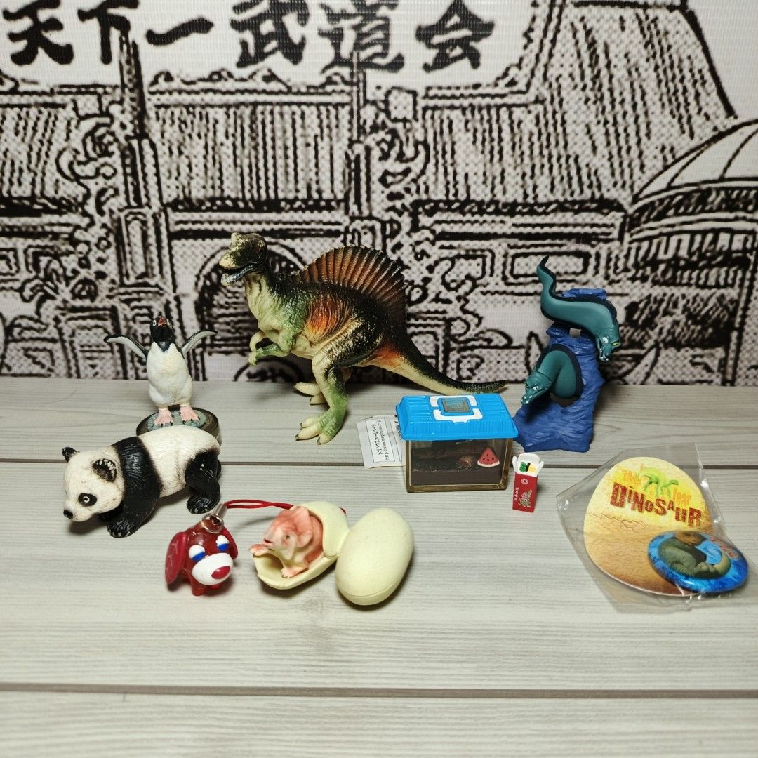 Animal Gashapon Figure Set (Category: Designer & Blind Box Toys) located in Iloilo. Submitted by quistor (Listing ID 1456685827, Image 2). Description: Product Features: Animal Gashapon Figure Set Color: as the picture shows Size : 3-4 inches - see Ruler inches for size comparison Condition: Japan surplus toys, authentic, no box, with missing parts , selling as is. Package Content: 1set Notes: Due to the light and screen setting difference, the i