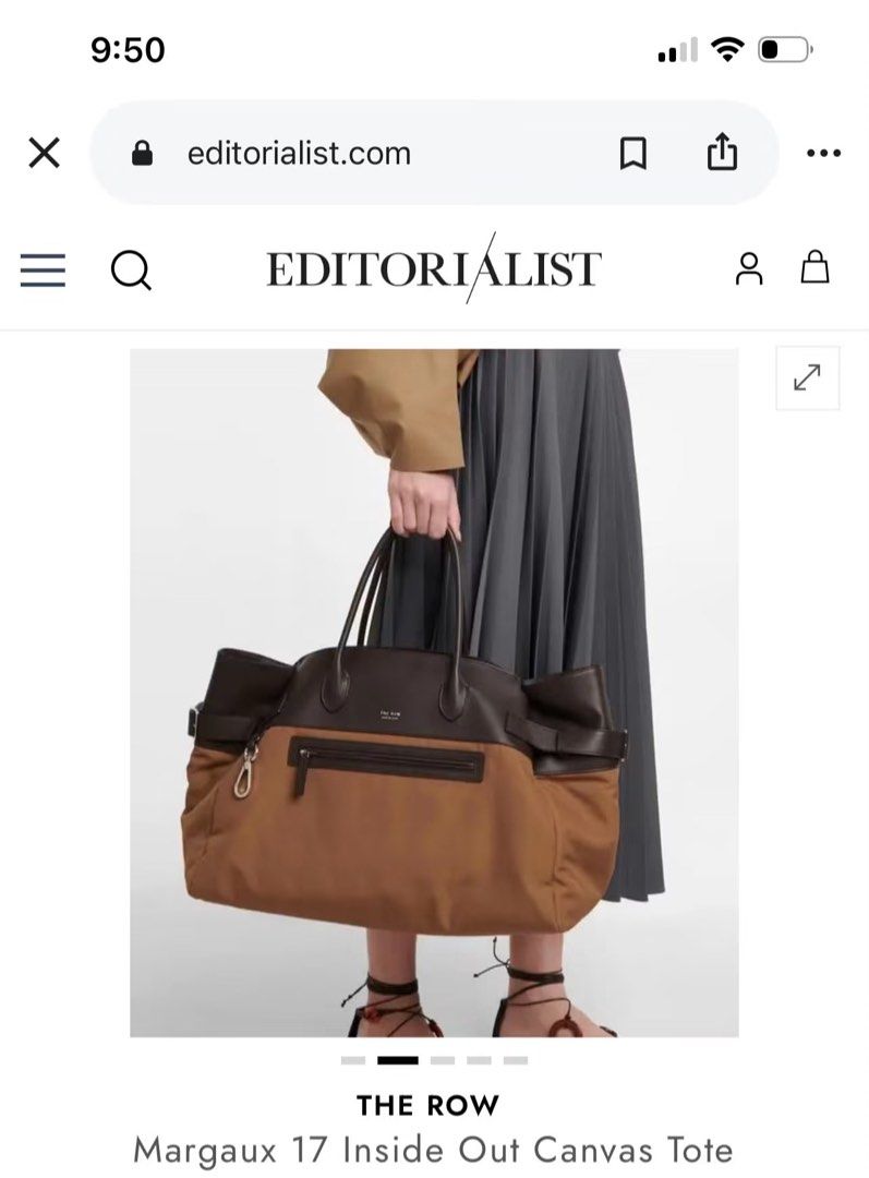 Authentic The Row Margaux Canvas Tassen Doek (Category: Luxury Bags & Wallets) located in Roxas City. Submitted by lynngreyartillero (Listing ID 1456641631, Image 3). Description: Authentic The Row Margaux Canvas Travel Bag subrang Rare🔥🔥🔥 Almost 320k in peso! 🔥🔥 The Row Tassen Doek 🔥🔥 Ngayon lng ako nakakuha nito mga madaaam! Subrang gandaaaa nyaaaaan! 🔥🔥 Like new walang flaws very minimal sign of used only📌📌 Hot item maharlika 🔥🔥🔥