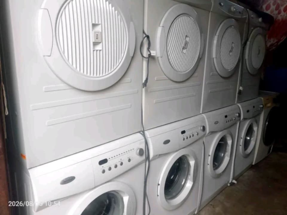 AUTOMATIC WASHING MACHINE (Category: Other Home Furniture) located in Manila. Submitted by royalfire-293b64 (Listing ID 1456747688, Image 1). Description: ‼️ 4 SETS FOR SALE ‼️ WHIRLPOOL WASHER + ELECTRIC DRYER 6KG LAUNDRY PACKAGE / POLL OUT NO ISSUE! GOOD WORKING CONDITION ✅ Perfect pang simula ng laundry business or pang-upa 💰 PACKAGE INCLUDES: ✔️ 4 sets Whirlpool Washer 6kg ✔️ 4 sets Electric Dryer 6kg ✔️ All no issue - test to sawa ✔️ Poll o