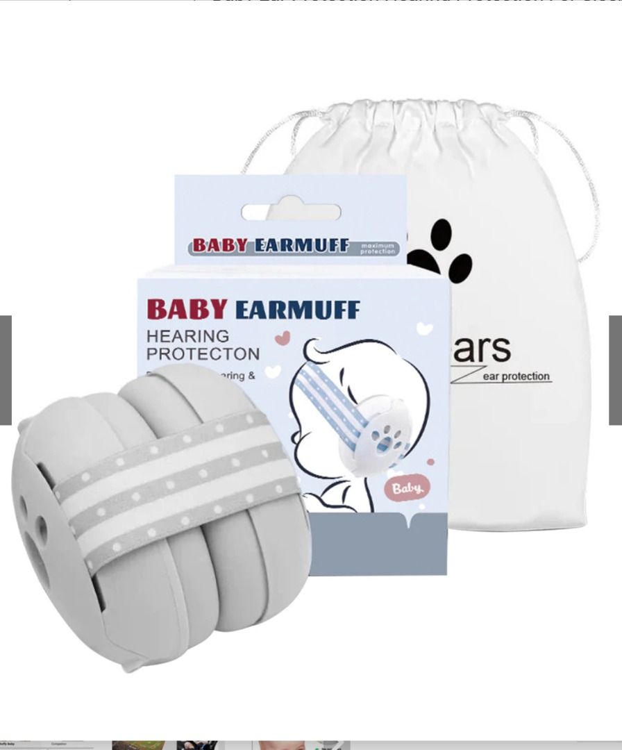 Baby Earmuff (Category: Other Babies Going Out Needs) located in Manila. Submitted by epicocean_df53a4 (Listing ID 1456654070, Image 1). Description: Description: 【NIOSE REDUCTION】Babies' eardrums are more fragile than adults' eardrums and bear much less pressure. This soundproof earmuff is built with high-density multi-layer foam and is designed to protect the hearing of babies and toddlers. 【SAFE MATERIAL】This earmuff is made of ABS plastic, so