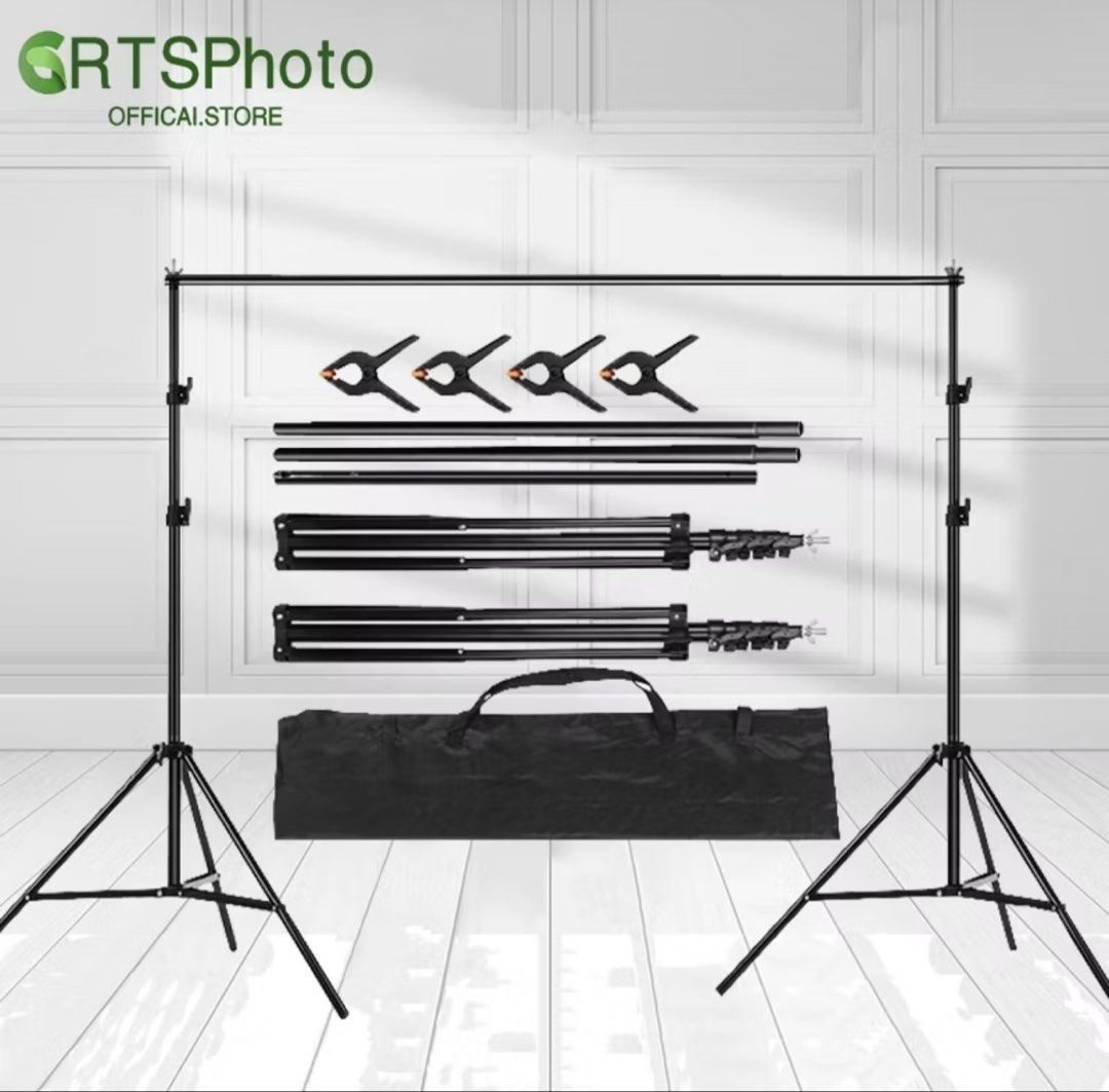 Backdrop Stand and White PVC Backdrop (Category: Other Photography Accessories) located in Manila. Submitted by madebyceles07 (Listing ID 1456773396, Image 2). Description: - Used once for a photoshoot - Rfs: Need funds for school - Includes: Stand, Crossbars, Clips - Comes with White PVC Backdrop Roll - Ideal for Studio Shoots & Events - Easy to Set Up - Portable with Included Carrying Bag.