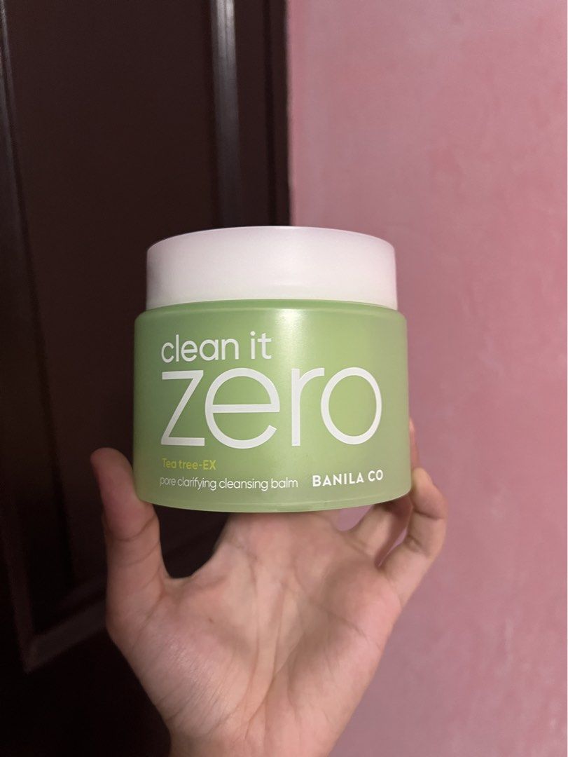 Banila Co Clean It Zero Tea Tree Pore Clarifying Cleansing Balm (Category: Face Care) located in Marilao. Submitted by clothesdeleona (Listing ID 1456759213, Image 1). Description: - Banila Co Clean It Zero Cleansing Balm - Tea Tree-EX (Pore Clarifying Version) - Effectively removes makeup and impurities - Leaves skin feeling refreshed -180ML isang scoop lang po nabawas dito mga sissy 😊 open for lalamove and jnt (payment first po).