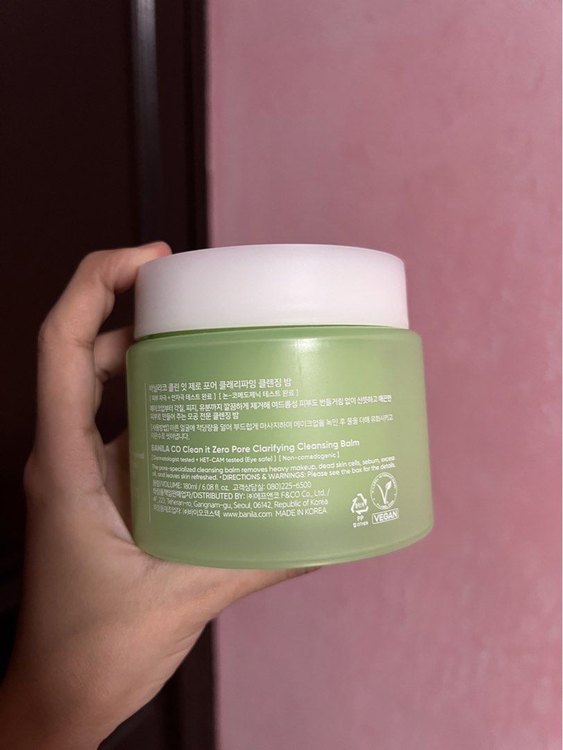 Banila Co Clean It Zero Tea Tree Pore Clarifying Cleansing Balm (Category: Face Care) located in Marilao. Submitted by clothesdeleona (Listing ID 1456759213, Image 2). Description: - Banila Co Clean It Zero Cleansing Balm - Tea Tree-EX (Pore Clarifying Version) - Effectively removes makeup and impurities - Leaves skin feeling refreshed -180ML isang scoop lang po nabawas dito mga sissy 😊 open for lalamove and jnt (payment first po).