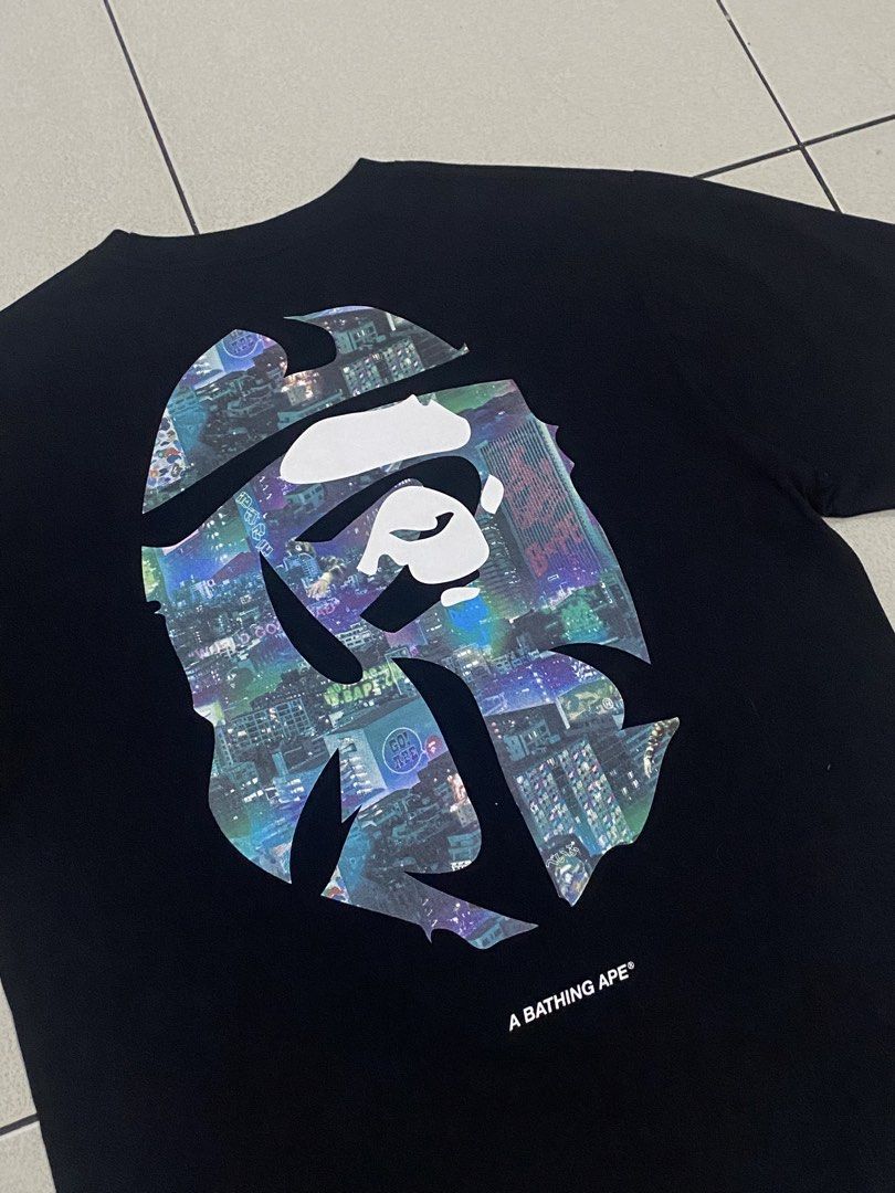 Bape Tokyo, Japan Tee (mirror) (Category: Tshirts & Polo Shirts ) located in Manila. Submitted by banayadwhizskii (Listing ID 1456774275, Image 2). Description: BIG HEAD MIRROR SIZE LARGE (23x28) 9.5/10 COLOR RATE EXCELLENT AS NEW Compete Tags, Authentic! 4k Shipped.