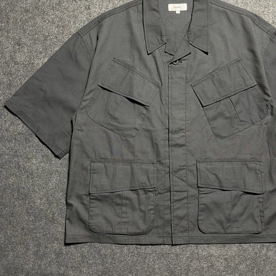 BeAMS DOT BDU Short Sleeve Shirt (Category: Activewear) located in Zamboanga. Submitted by rag_20 (Listing ID 1456771601, Image 3). Description: BeAMS DOT BDU Short Sleeve Shirt which updates a classic military design into a relaxed, modern silhouette, Produced by BeAMS DOT, a digital-native sub-label of the renowned Japanese retailer BEAMS. The garment reimagines traditional Battle Dress Uniform (BDU) and jungle fatigue field jackets into an ove