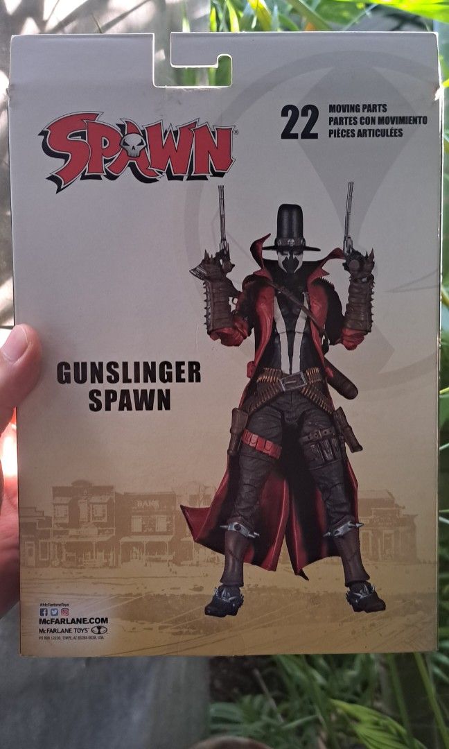 BIB:MCFARLANE GUNSLINGER SPAWN (complete) (Category: Figurines & Statues) located in Dasmarinas. Submitted by sliver385 (Listing ID 1456688254, Image 2). Description: As is/Displayed only/For sale Good Joints 9/10 condition 8/10 box condition ₽2,000 💰GCASH 🛵:LALAMOVE or LBC Branch Pickup (payment first) 📍Cavite or Northgate Alabang during weekdays and by schedule.