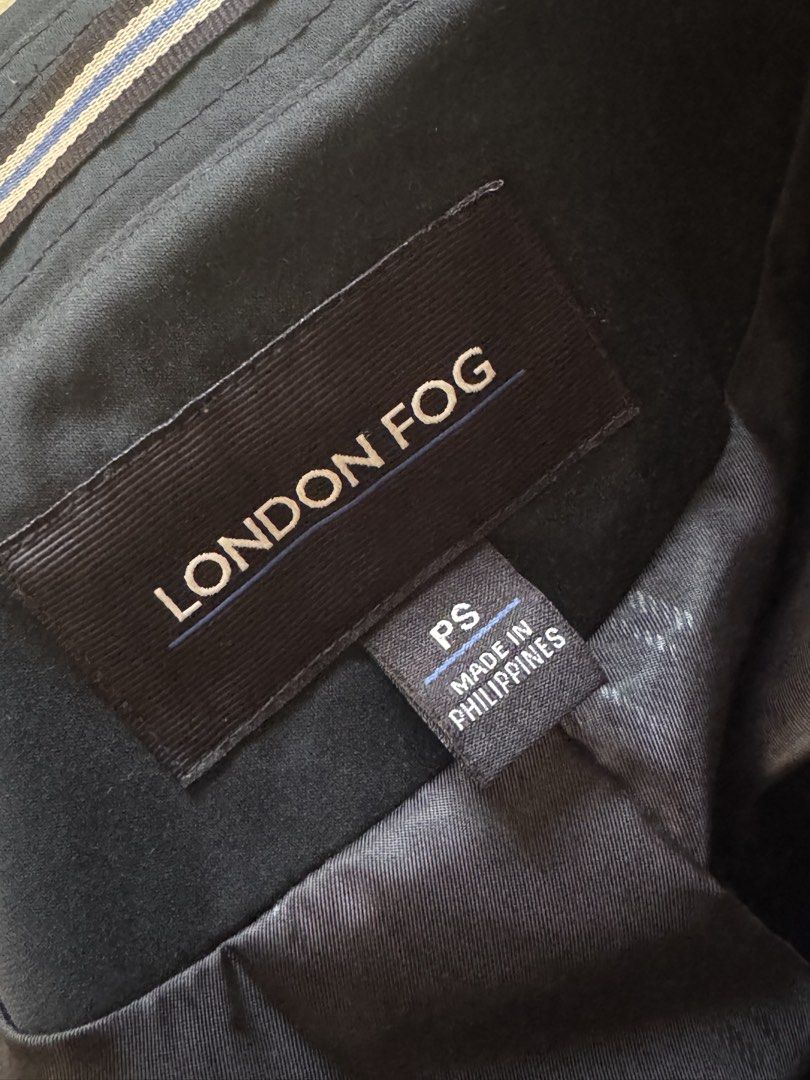Black London fog overcoat (Category: Coats, Jackets and Outerwear) located in Manila. Submitted by homeawayfromhome9 (Listing ID 1456779689, Image 3). Description: - Stylish black overcoat - Durable cotton/polyester material - Size-PS - Classic and versatile design -bust 36in -length from back 36in -shoulder 16in -sleeve 24in.