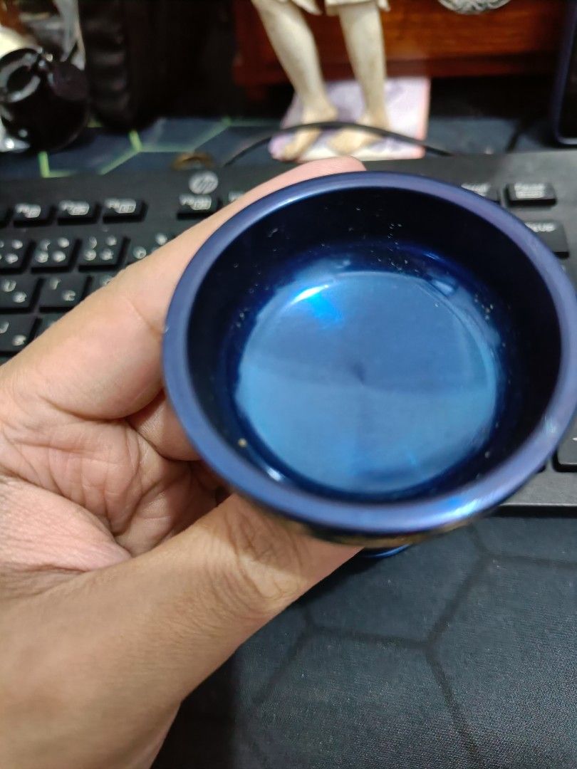 Blue coated metal offering cup (Category: Coffee & Tea Tableware) located in Taguig. Submitted by ashicollection (Listing ID 1456740403, Image 2). Description: Please read! For sure buyer only! NO COD/COP No reservation The items will be sold to the first payer w/o prior notice. Verbal reservations are not acceptable. Note: All items are vintage. Please manage your expectations accordingly. G cash payment. Shipping via Lalamove Metro Manila. For 