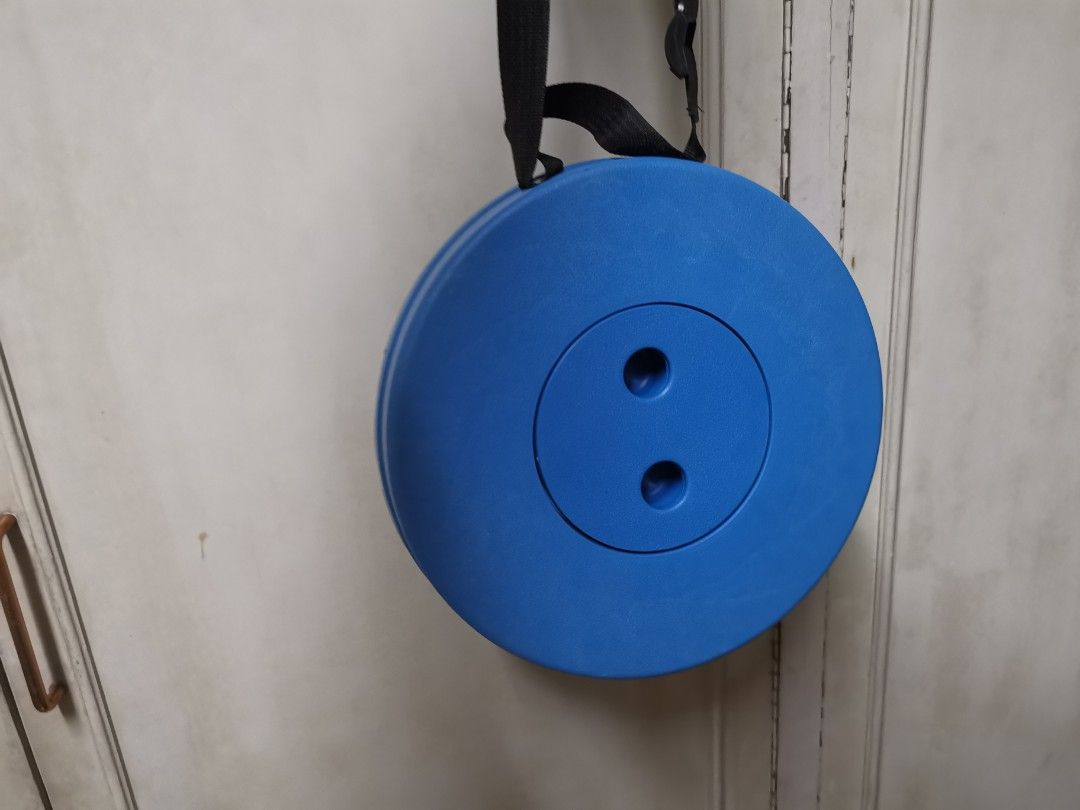 Blue Collapsible Portable Stool (Category: Chairs) located in Makati City. Submitted by jefferson25043 (Listing ID 1456736229, Image 2). Description: - 350 original price selling for P250 - Lightweight and portable blue stool - Collapsible design for compact storage - Features a convenient carrying strap - Rainbow-colored when extended - Ideal for camping, outdoor events, and more - Quick and easy setup and takedown.