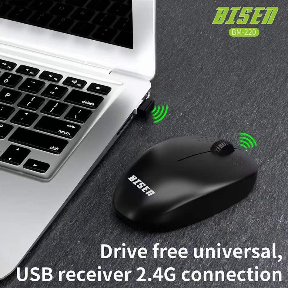 BLUETOOTH MOUSE (Category: Mouse & Mousepads) located in Pasig City. Submitted by gentle_jerico (Listing ID 1456647068, Image 2). Description: Bisen Wireless Mouse -bluetooth -battery operated -with USB receiver.