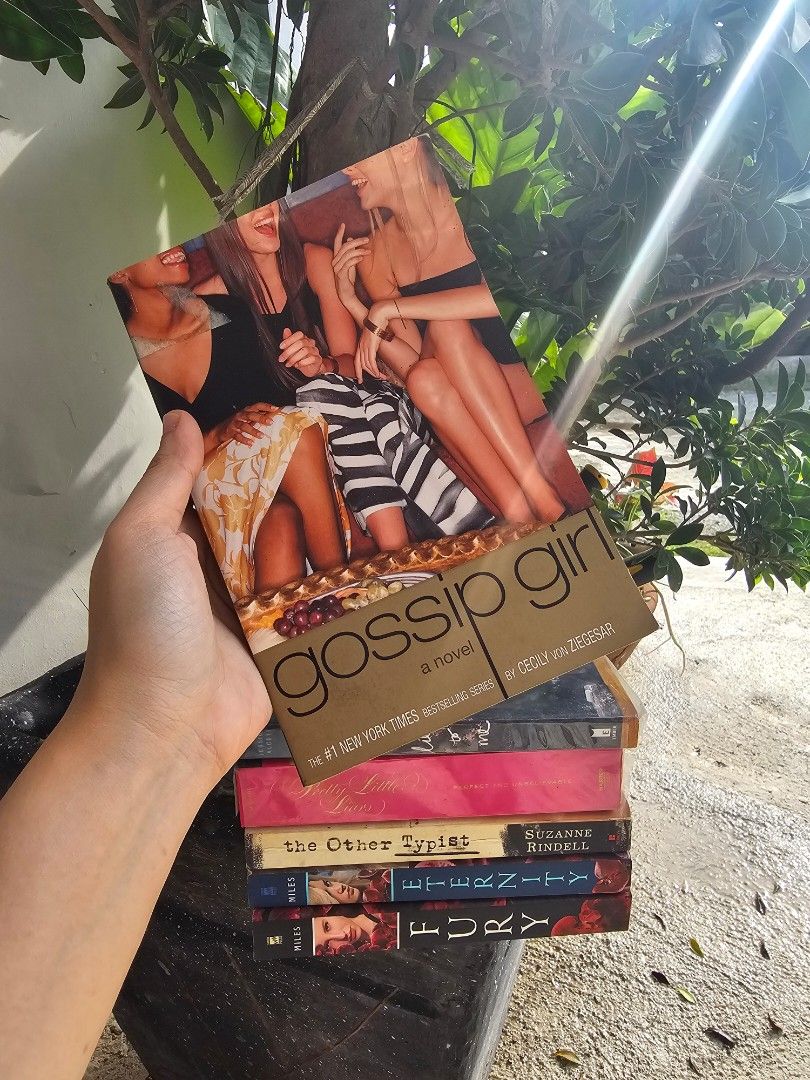 BOOK BUNDLE (5 BOOKS for 380) (Category: Storybooks) located in Manaoag. Submitted by dressupdear (Listing ID 1456672177, Image 2). Description: 12p EACH or SOLD AS SET for 380 PESOS includes GOSSIP GIRL EVEN WHEN YOU LIE TO ME PRETTY LITTLE LIARS ETERNITY FURY All are original copies. Bought at NBS, NBS WAREHOUSE SALE, BOOK SALE and BIG BAD WOLF..
