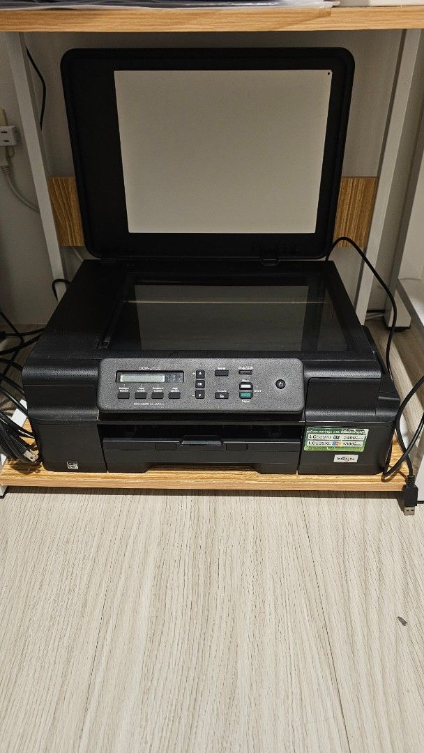 Brother DCP-J100 All-in-One Printer Scanner Copier (Category: Printers, Scanners & Copiers) located in Caloocan City. Submitted by abcde173 (Listing ID 1456751188, Image 2). Description: - Brother DCP-J100 All-in-One Printer: Print, Scan, and Copy functionality. - Uses individual ink cartridges (Black, Cyan, Magenta, Yellow) for cost-effective printing. - Ready to use for all your document needs. - Ideal for both home and office environments. - P