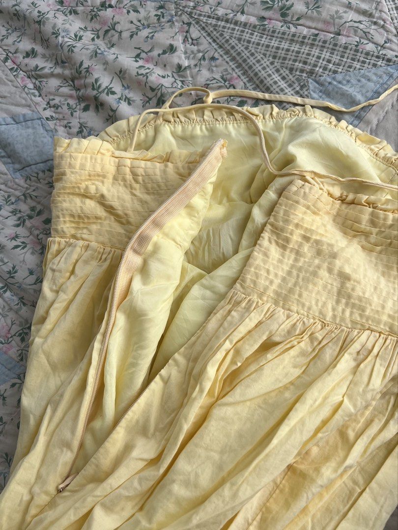 butter yellow sun maxi dress (Category: Dresses) located in Pasig City. Submitted by svgarr (Listing ID 1456670791, Image 2). Description: read bio before buying to save us both time. size medium 📍iloilo add 70 sf (flash).