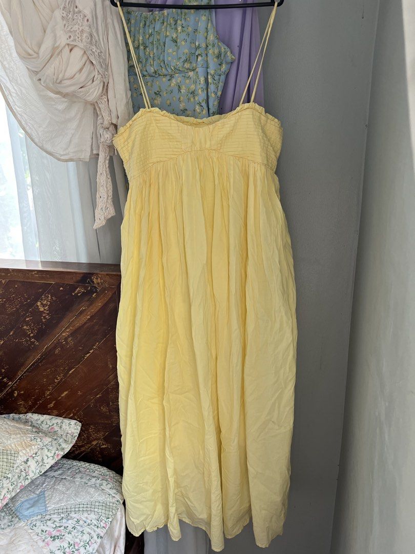 butter yellow sun maxi dress (Category: Dresses) located in Pasig City. Submitted by svgarr (Listing ID 1456670791, Image 3). Description: read bio before buying to save us both time. size medium 📍iloilo add 70 sf (flash).