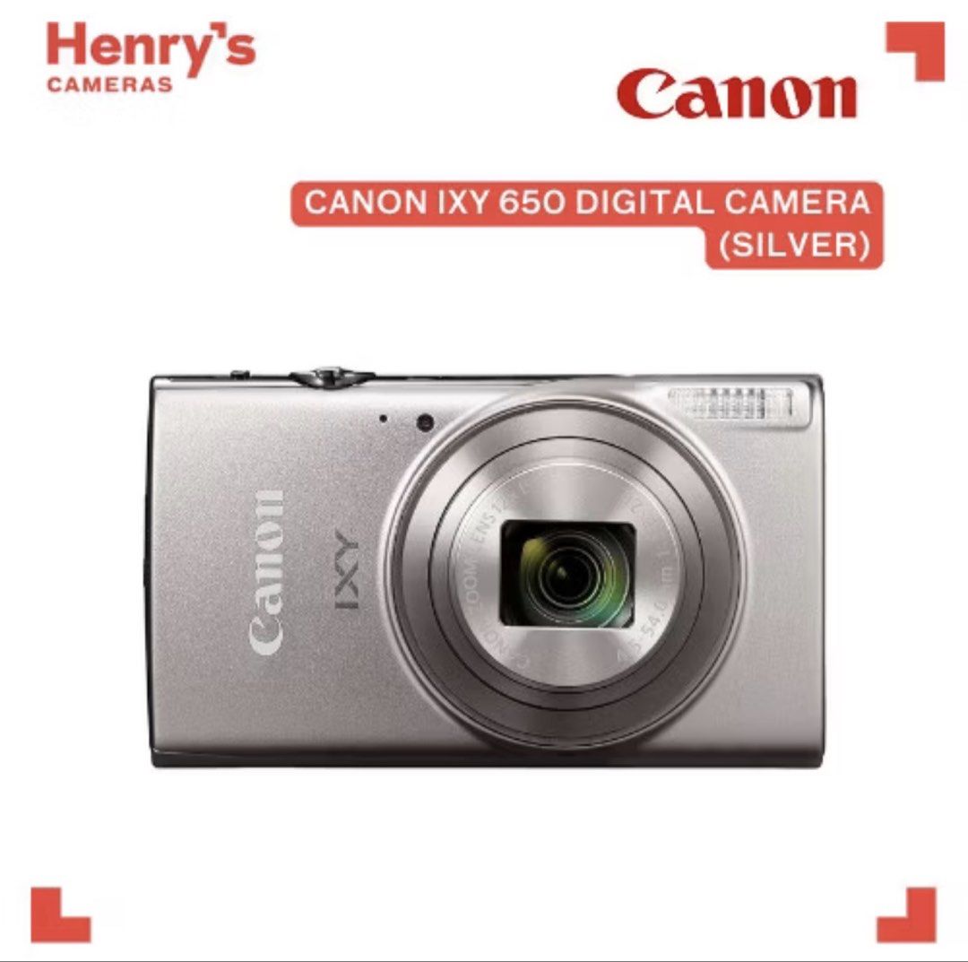 Canon IXUS 650 Digital Camera (Silver) (Category: Cameras) located in Manila. Submitted by wisehorse.d929fd (Listing ID 1456613796, Image 1). Description: - Silver Canon IXUS 650 digital camera - Compact and user-friendly design - Ideal for everyday photography - Comes with a zoom lens - Get yours today! Bought from Henry’s store. Message for more photos. NO ISSUES. PRODUCT IS IN GOOD CONDITION. BRAND NEW WITH SEALED BOX 📌If not marked SOLD, ite