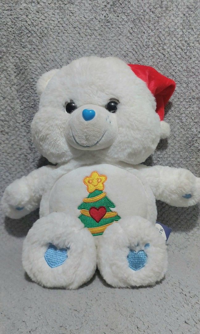 Care Bears Christmas Glittered Eyes (Category: Plushies & Soft Toys) located in Cebu City. Submitted by happielements011526 (Listing ID 1456703679, Image 1). Description: - Adorable Happi Elements plush toy -Features an Official Care Bears Christmas Plush -Around 27 cm in height - Perfect for collectors or as a gift Welcome to "Happi Elements" Simple Rules: No COD Payment first basis only Note: Color may differ in person due to lighting. Kindly m