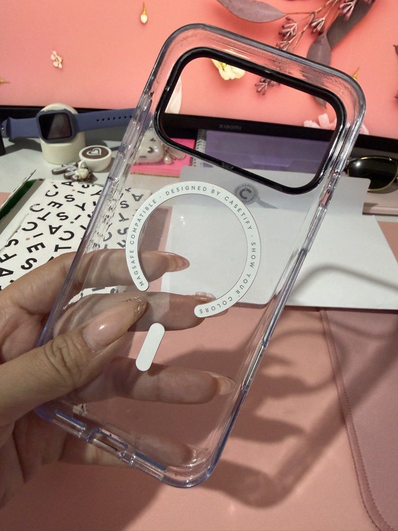 CASETIFY IMPACT CLEAR CASE MAGSAFE / IPHONE 17 PRO MAX CASE (Category: Cases & Sleeves) located in Cavite. Submitted by daylightsolitude (Listing ID 1456621889, Image 2). Description: Minsan lang nagamit Hydrogel installed With box and qr code Orig Price: 3,790 📍Imus, Cavite.