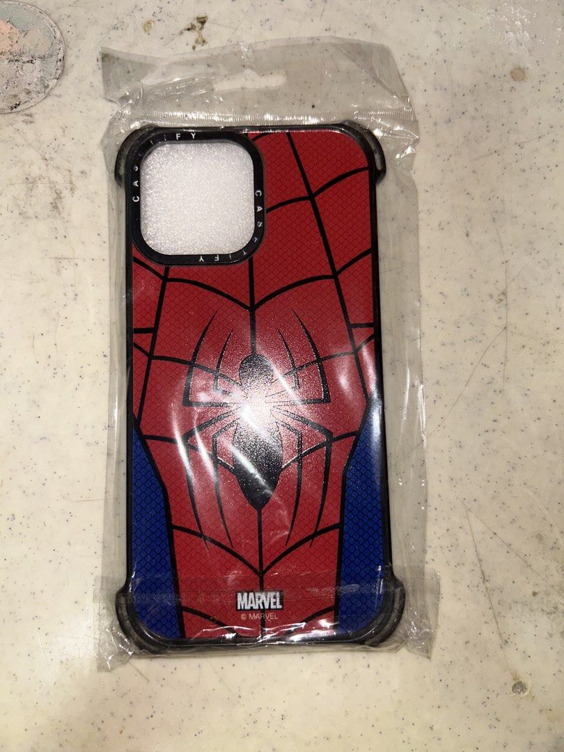 Casetify Spiderman Phone Case for iPhone 13 ProMax (Category: Cases & Sleeves) located in Marikina City. Submitted by traxwap (Listing ID 1456732518, Image 2). Description: - Spiderman themed phone case - Designed for iPhone 13 Pro Max .