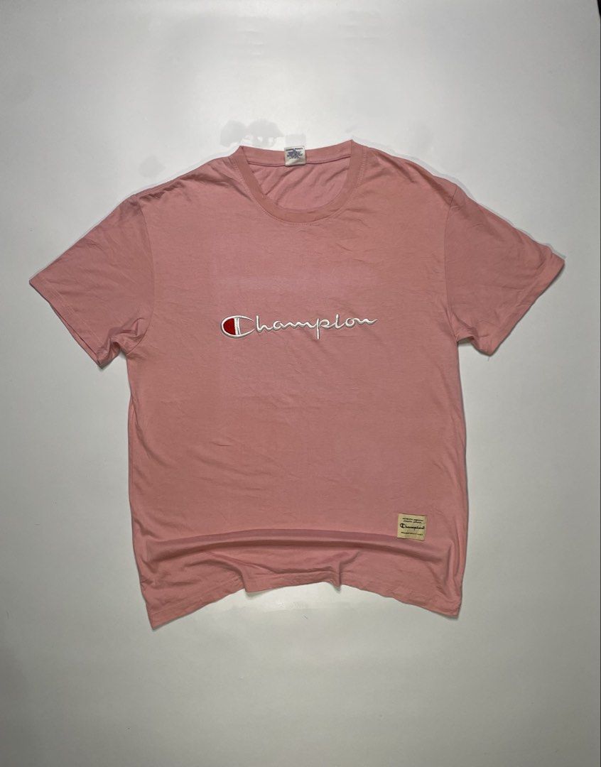 Champion Script Design Shirt (Category: Tshirts & Polo Shirts ) located in Dasmarinas. Submitted by just_find_castleton (Listing ID 1456716696, Image 1). Description: Champion Script Design Shirt Size: XXL Dimension: Width - 22 Length - 28 Condition - 9/10 -Check pics -minimal fade -1-2 days reservation only -Flakers/Bogus will be posted -Add sf -This is thrift item please manage your expectations..